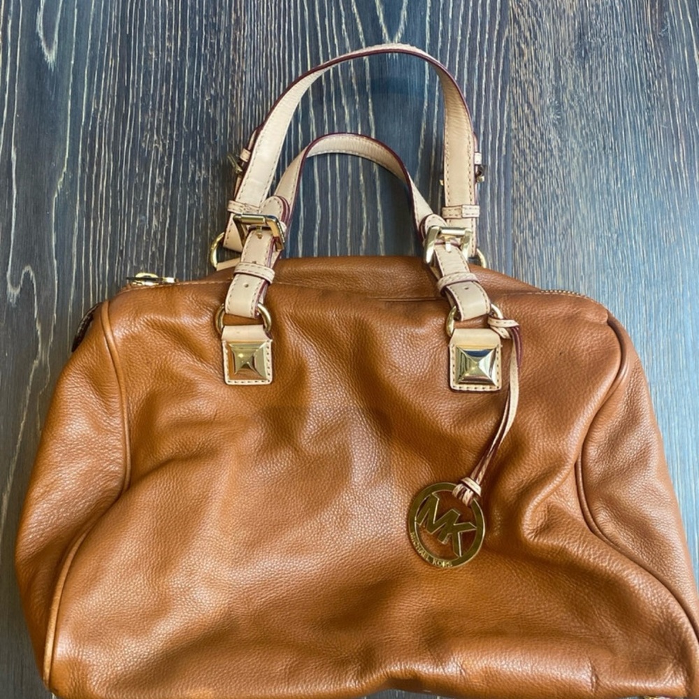 Michael Kors Brown Leather Satchel - excellent condition